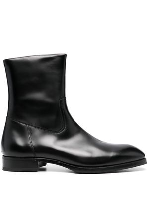 Lidfort leather ankle boots - Black