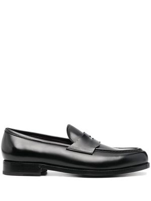 Lidfort penny-slot leather loafers - Black