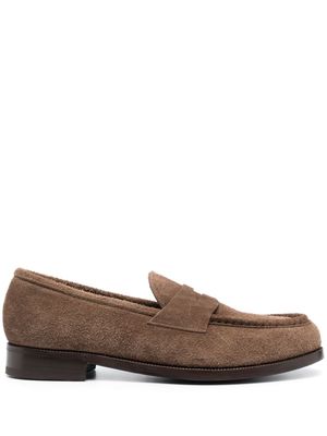Lidfort suede penny loafers - Brown