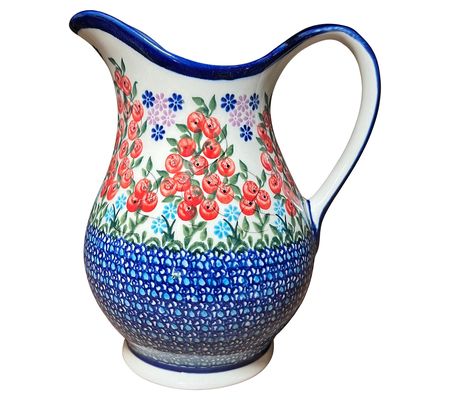 Lidia's Polish Pottery 1 Liter Pitcher