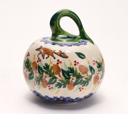 Lidia's Polish Pottery Decorative Centerpiece Pumpkin