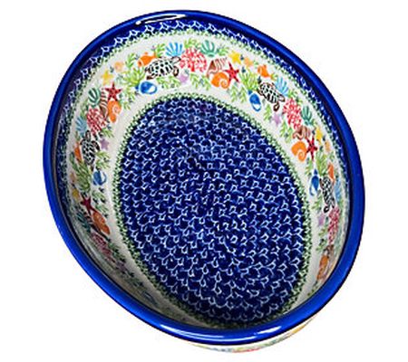 Lidia's Polish Pottery Medium Oval Baker