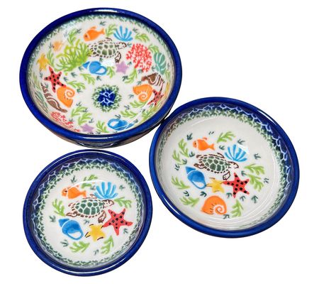 Lidia's Polish Pottery Mini Bowl Nesting Set