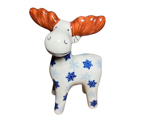 Lidia's Polish Pottery Moose Figurine