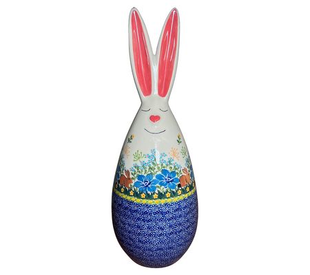 Lidia's Polish Pottery XL Bunny Figurine