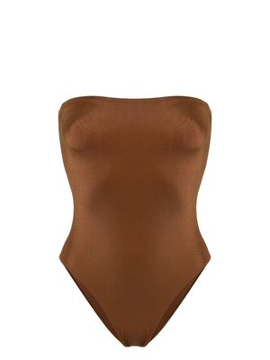 LIDO Sedici strapless swimsuit - Brown
