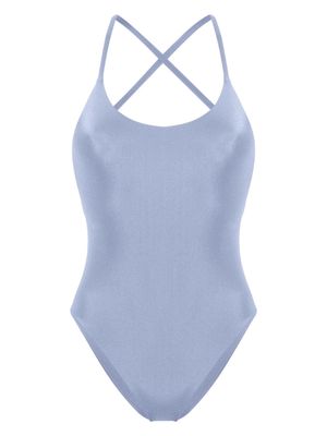 LIDO Uno criss-cross straps swimsuit - Blue