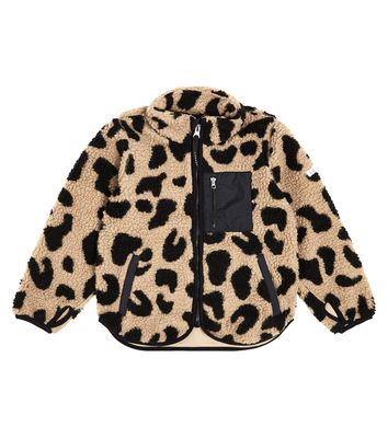 Liewood Nolan leopard-print fleece jacket