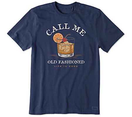 Life is Good Men's Call Me Old Fashioned Crushe r Tee