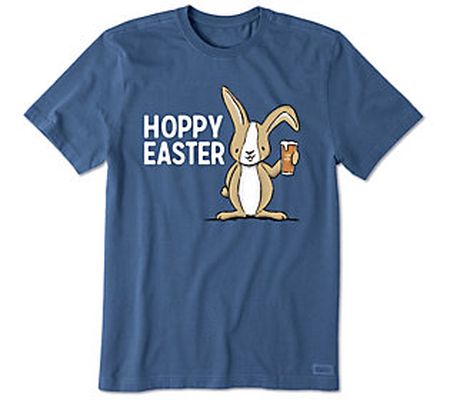 Life is Good Men's Hoppy Easter Bunny Crusher K nit Tee
