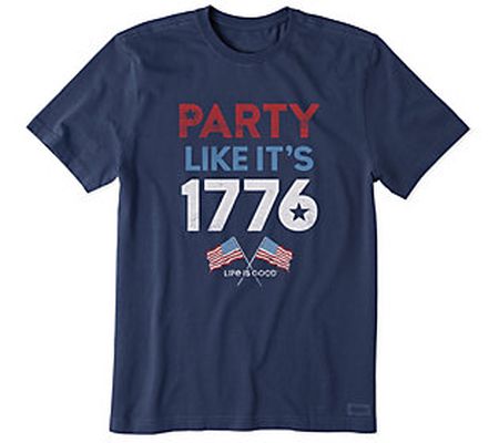 Life is Good Men's Party Like It's 1776 Crusher Knit Tee