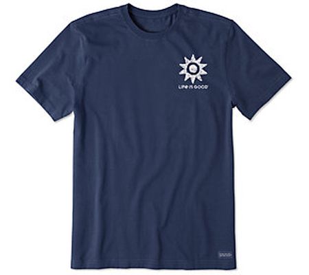 Life is Good Men's Woodblock Sea Crusher Knit T ee