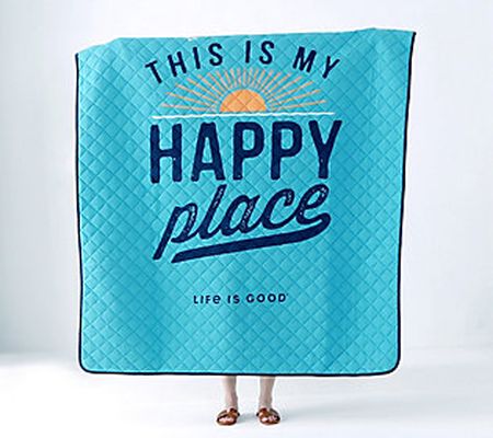 Life Is Good Packable Outdoor Throw 55x70 Throw