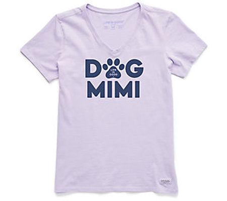 Life is Good Women's Dog Mimi Crusher Tee