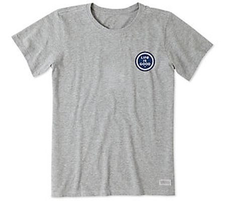 Life is Good Women's Heather Gray LIG Coin Stac k Crusher Tee
