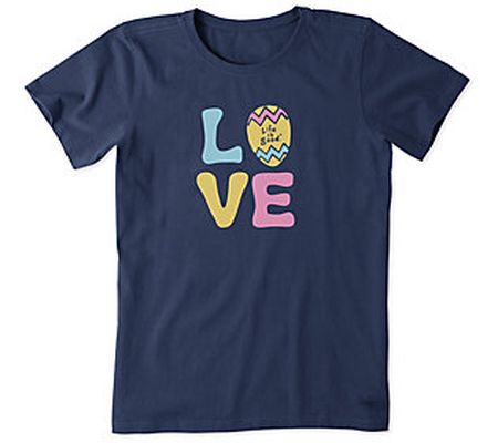 Life is Good Women's Love Easter Crusher Knit T ee