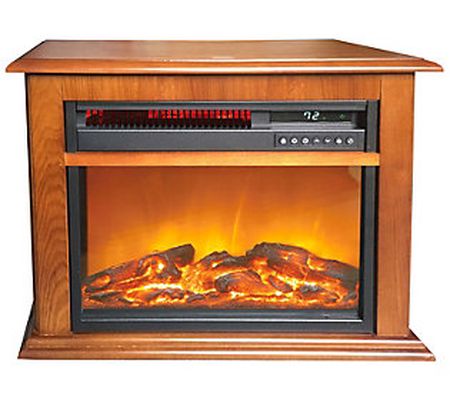 LifeSmart 3-Element Infrared Fireplace in Oak M antel