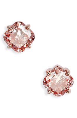 LIGHTBOX 1.5 Carat Lab-Created Diamond Cushion Solitaire Stud Earrings in Pink/14K Rose Gold