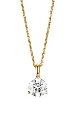 LIGHTBOX Lab-Grown Diamond Bail Pendant Necklace in 1.0Ctw Gold 