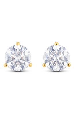 LIGHTBOX Round Lab Grown Diamond Stud Earrings in 3.5Ctw Gold 