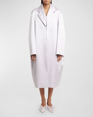 Lighter Oversized Cocoon Silk Coat