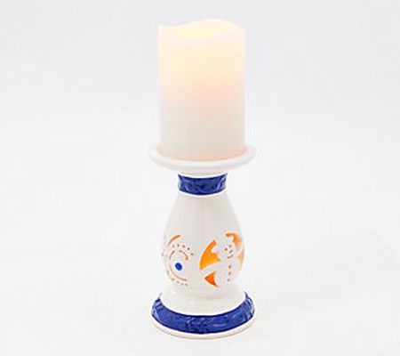 Lightscapes Cutwork Pedestal with Candle