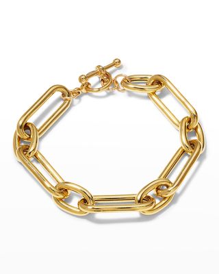 Lightweight Italian Gold Vermeil Bracelet