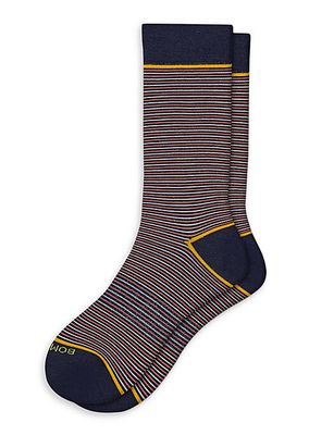 Lightweight Sheer Multi-Stripe Calf Socks