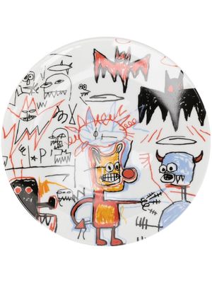 Ligne Blanche Basquiat large Batman plate - White