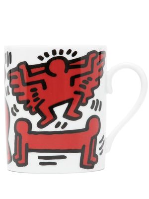 Ligne Blanche Keith Haring bone china mug - White