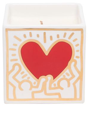 Ligne Blanche Keith Haring square candle - White