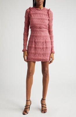 LIKELY Albie Long Sleeve Lace Dress in Mauvewood