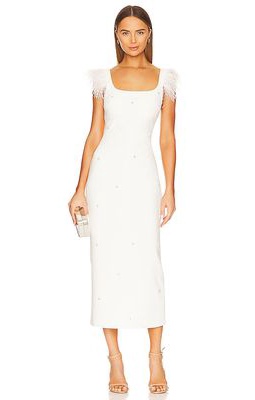 LIKELY Cameron Midi Dress in White