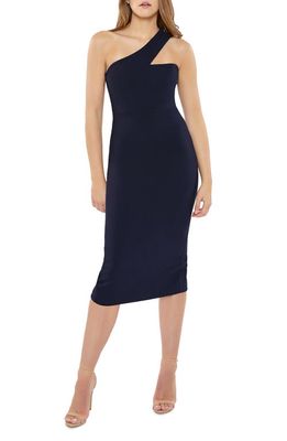 LIKELY Florent One-Shoulder Body-Con Dress in Navy