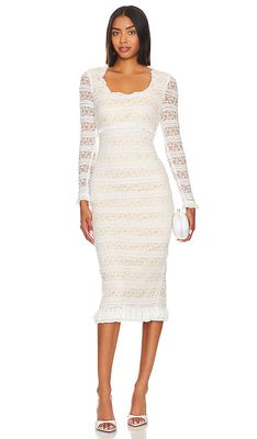 LIKELY Lidia Dress in White