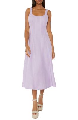 LIKELY Marro Linen & Cotton Dress in Lilac