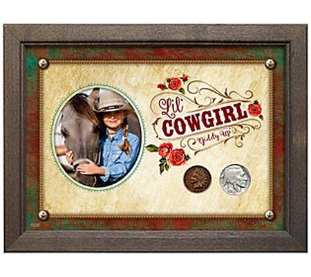 Lil' Cowgirl Coin Set 5" x 7" Frame