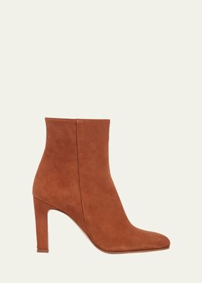 Lila Suede Ankle Boots