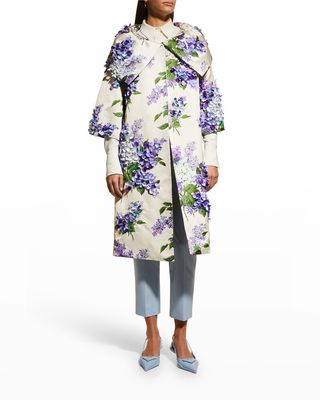 Lilac Garden Embellished Jackie Opera Coat