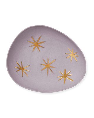 Lilac Star Porcelain Ring Dish