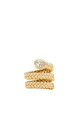 Lili Claspe Emmeline Wrap Ring in Metallic Gold