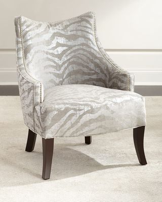 Lilia Animal-Print Chair