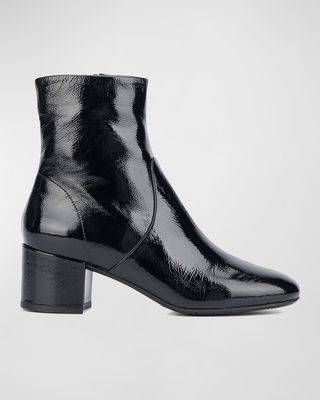 Lilianne Glossy Patent Booties