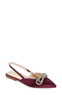 Lilly Pulitzer Brit Pointed Toe Slingback Flat in Amarena Cherry