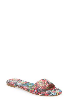 Lilly Pulitzer Emery Floral Slide Sandal in Multi Feeling Fintastic