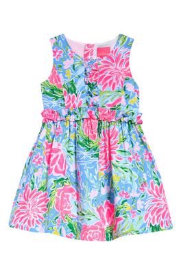 Lilly Pulitzer Kids' Annalee Floral Fit & Flare Dress in Bunny Business