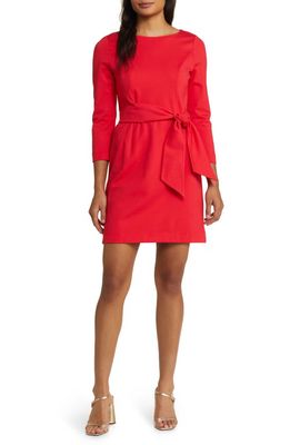 Lilly Pulitzer Leighton Tie Front Sheath Dress in Amaryllis Red