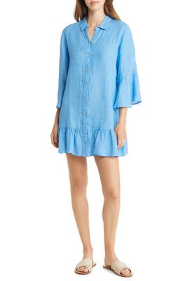 Lilly Pulitzer Linley Linen Cover-Up Dress in Beckon Blu