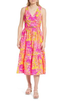 Lilly Pulitzer® Bri Floral Print Cotton Sundress in Calla Yellow Floral