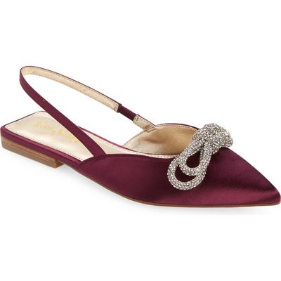 Lilly Pulitzer® Brit Pointed Toe Slingback Flat in Amarena Cherry 